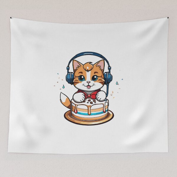 Item preview, Cute Marine Cat Birthday – Adorable Cat Design for Celebrations designed and sold by InwzaDesign.