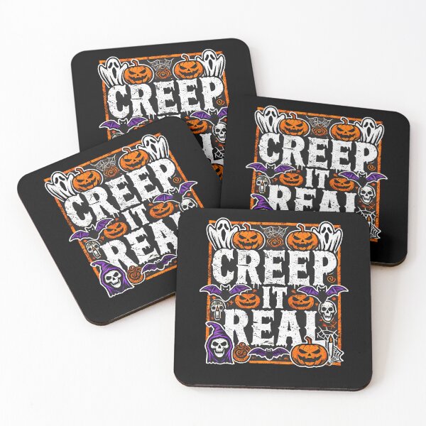 Item preview, Creap it Real, Spooky Funny Halloween saying designed and sold by Logiamerch.
