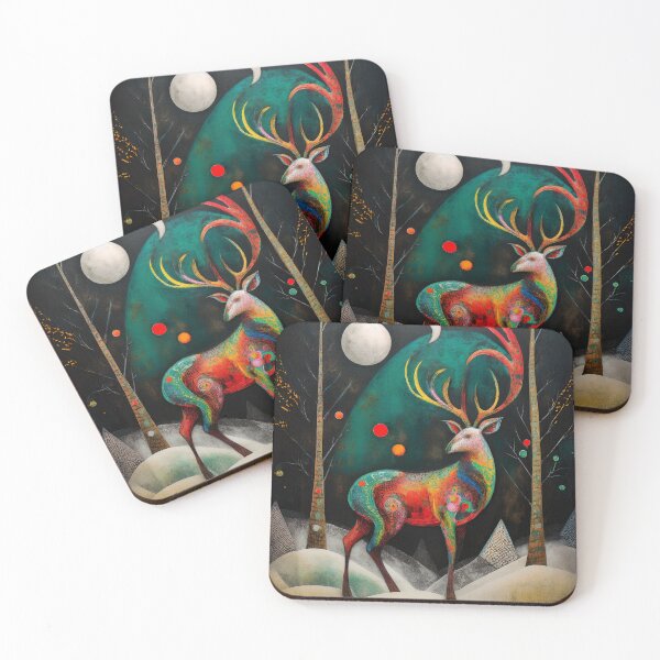 Item preview, Abstract Deer in Winter designed and sold by Blue Horse Photo Magic.