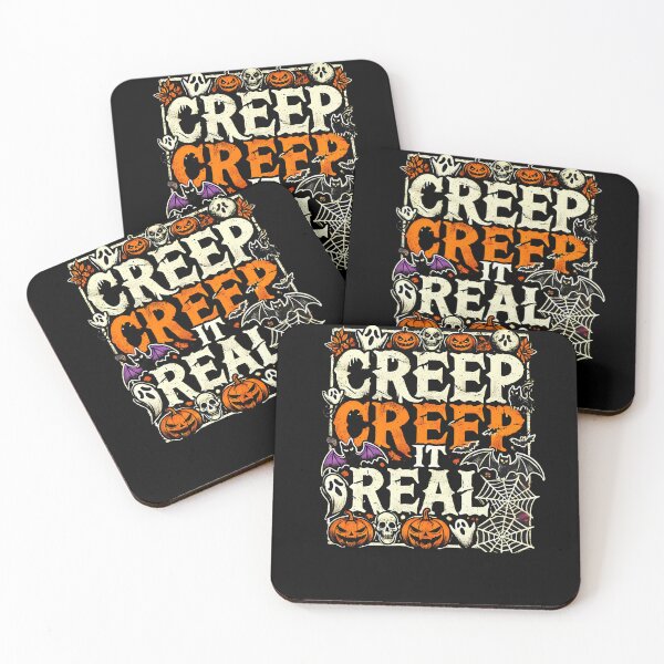 Item preview, Creap it Real, Spooky Funny Halloween saying designed and sold by Logiamerch.