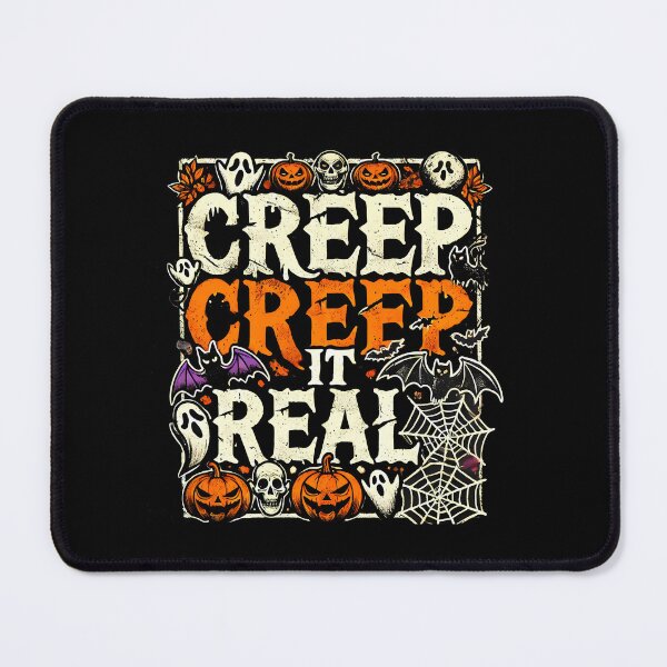 Item preview, Creap it Real, Spooky Funny Halloween saying designed and sold by Logiamerch.