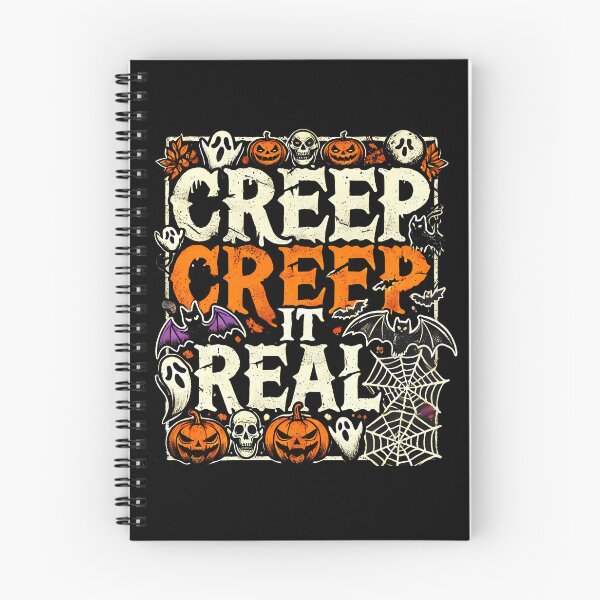 Item preview, Creap it Real, Spooky Funny Halloween saying designed and sold by Logiamerch.
