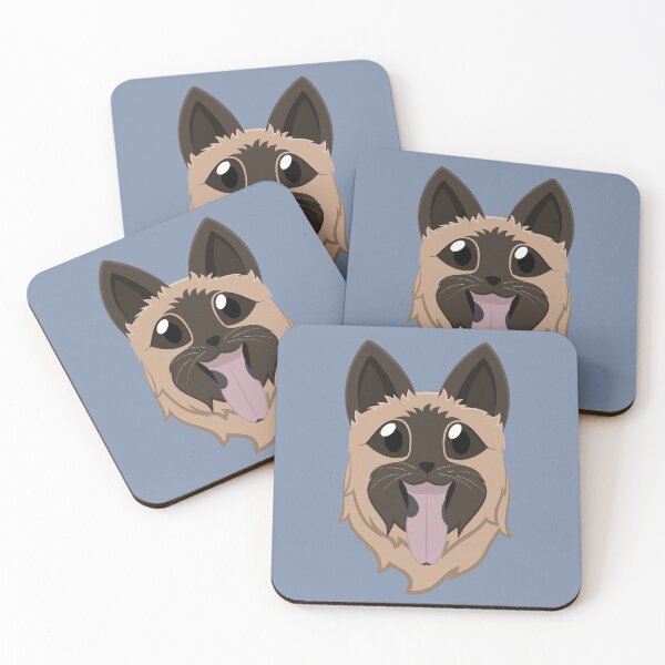 Item preview, Illustration of Eurasier dog face designed and sold by Knytt.