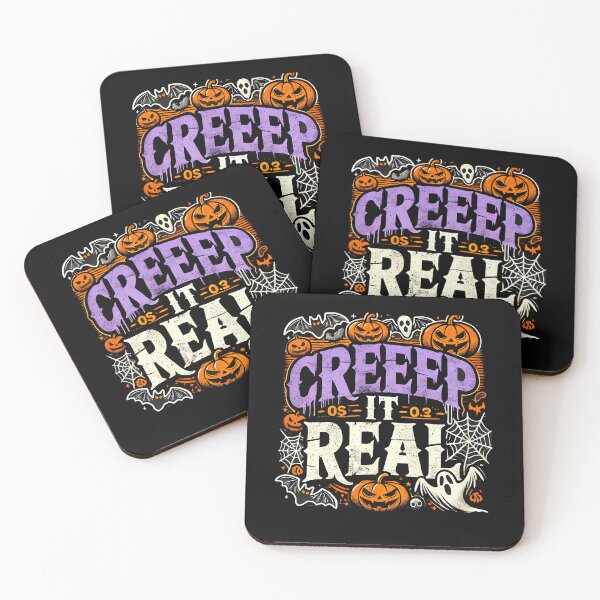 Item preview, Creap it Real, Spooky Funny Halloween saying designed and sold by Logiamerch.