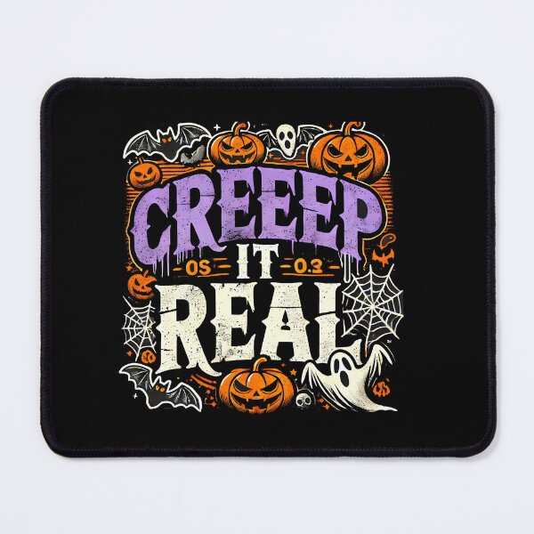 Item preview, Creap it Real, Spooky Funny Halloween saying designed and sold by Logiamerch.