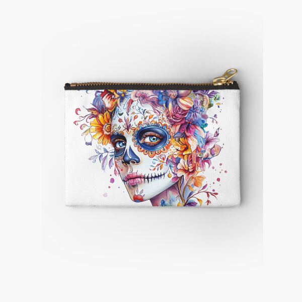 Item preview, A vibrant sugar skull portrait  designed and sold by natalidesign.