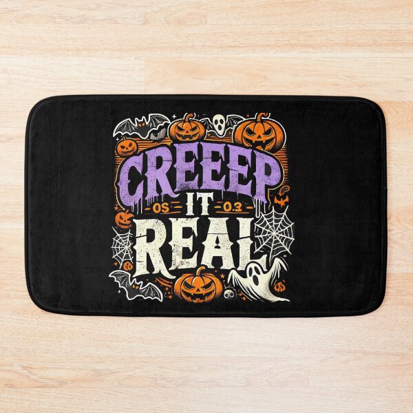 Item preview, Creap it Real, Spooky Funny Halloween saying designed and sold by Logiamerch.