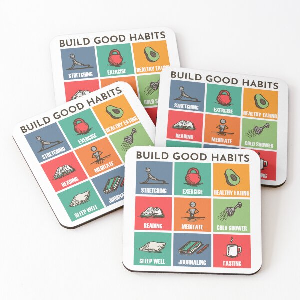 Item preview, Build Good Habits Colorful designed and sold by TKsuited.