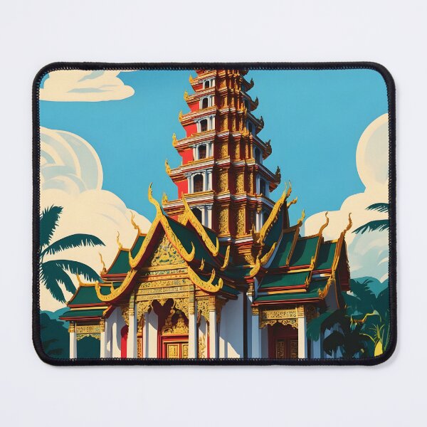 Item preview, Thean Hou Temple Malaysia Vintage Travel Tourism designed and sold by TravelersGems.