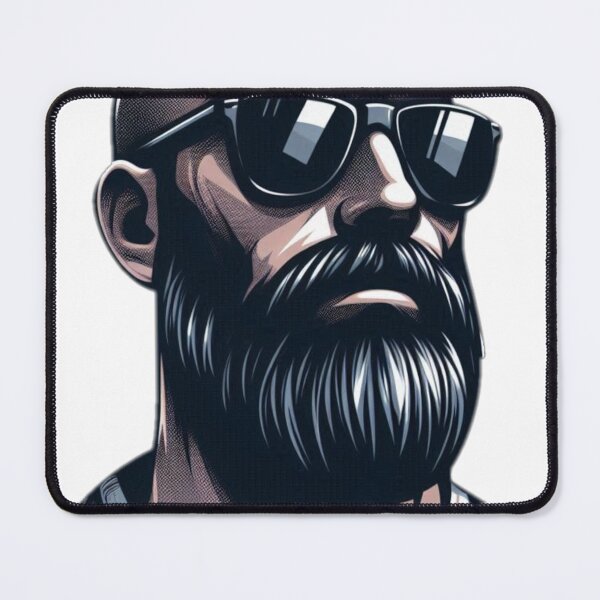 Item preview, Bald Man With Sunglasses and Beard v2 designed and sold by GeneralDaily.