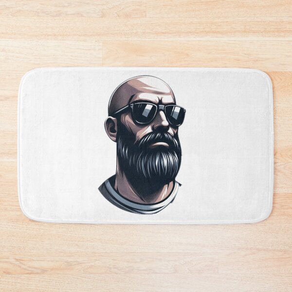 Item preview, Bald Man With Sunglasses and Beard v2 designed and sold by GeneralDaily.