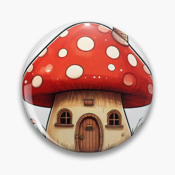 Item preview, Verspieltes Pilzhaus mit Schornstein designed and sold by BysonDesigns.