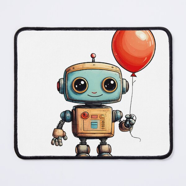 Item preview, Lustiger Roboter mit Ballon designed and sold by BysonDesigns.