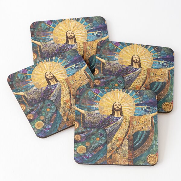 Item preview, Klimt Inspired Christ the Redeemer designed and sold by JoyOnYourWall.