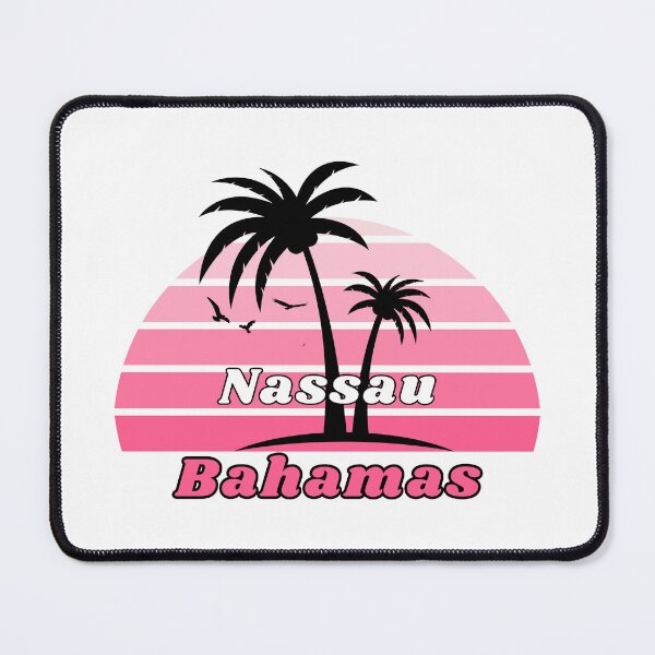 Item preview, Retro Cool Freeport Beach Nassau Palm Tree at Sunset Souvenirs designed and sold by karmdaf.