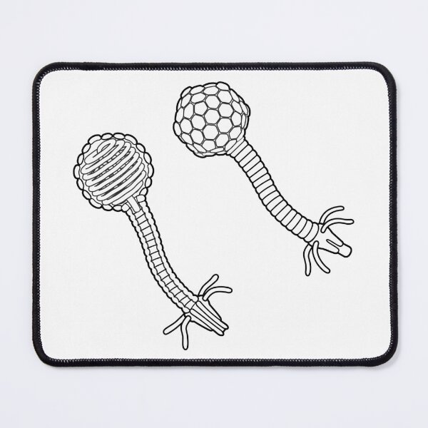 Item preview, Lambda Bacteriophage Line Drawing designed and sold by taylorcustom.