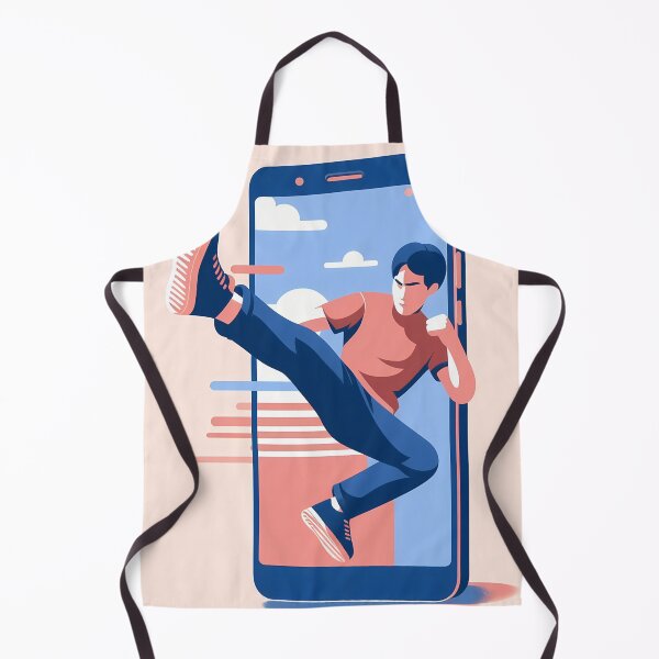 Item preview, Karateka going through a smartphone 13 designed and sold by P2Genies.