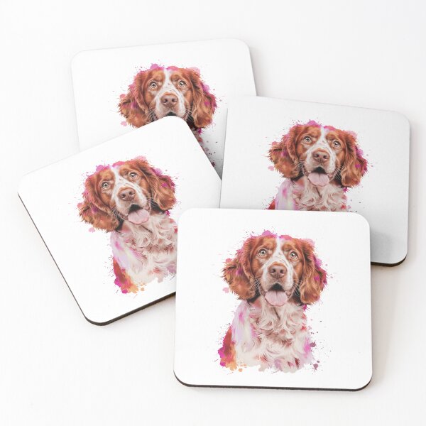 Item preview, Dog Cute Brittany Spaniel Watercolor designed and sold by mpwme.