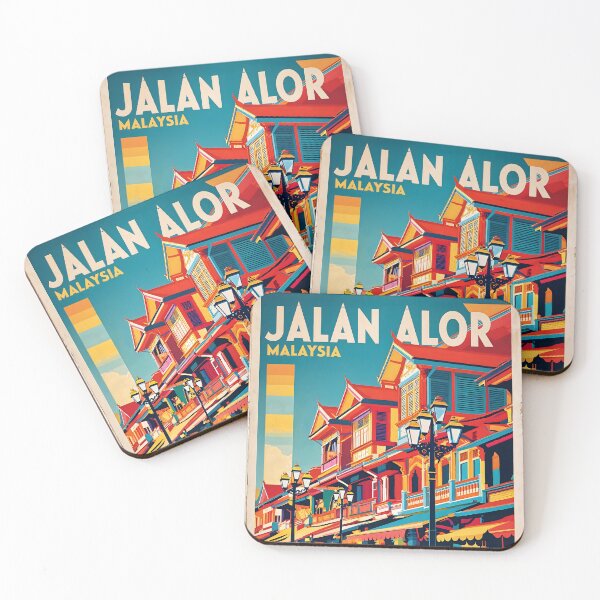 Item preview, Jalan Alor Malaysia Vintage Travel Tourism designed and sold by TravelersGems.