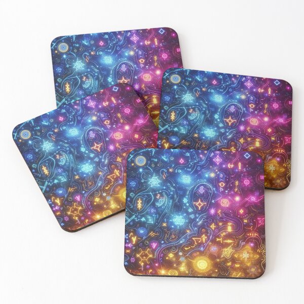 Item preview, Neon Celestial Tapestry designed and sold by TeslaSt0re.