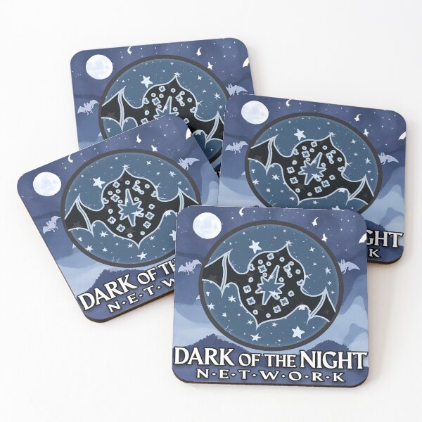 Item preview, Dark of the Night Network - Square designed and sold by CatBagz.