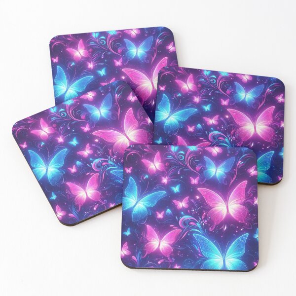 Item preview, Enchanted Neon Butterflies designed and sold by TeslaSt0re.