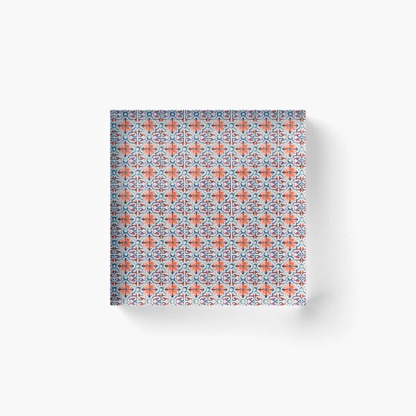 Item preview, Azulejo Floral Pattern designed and sold by AM FineArtPrints.