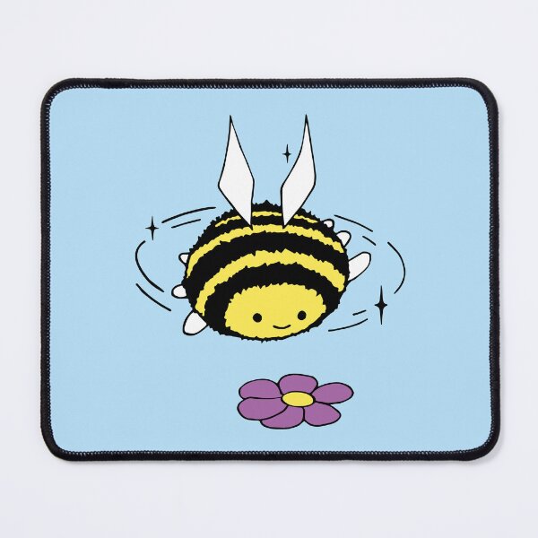 Item preview, Cute bee pollinates a flower designed and sold by pideluve.