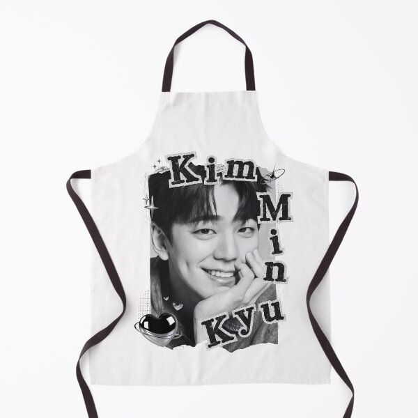Item preview, Kim Min-kyu Collage: Striking Black and White Portrait designed and sold by AJUNICE STUDIO.