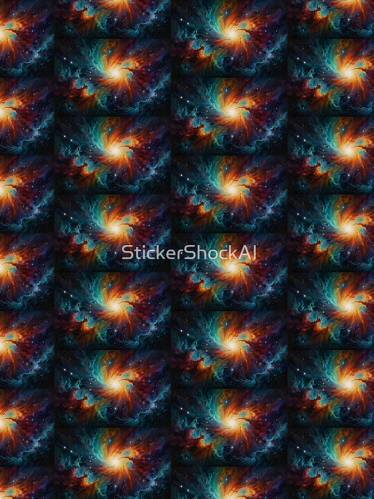 Thumbnail 3 of 3, Scarf, Cosmic Tapestry designed and sold by StickerShockAI.