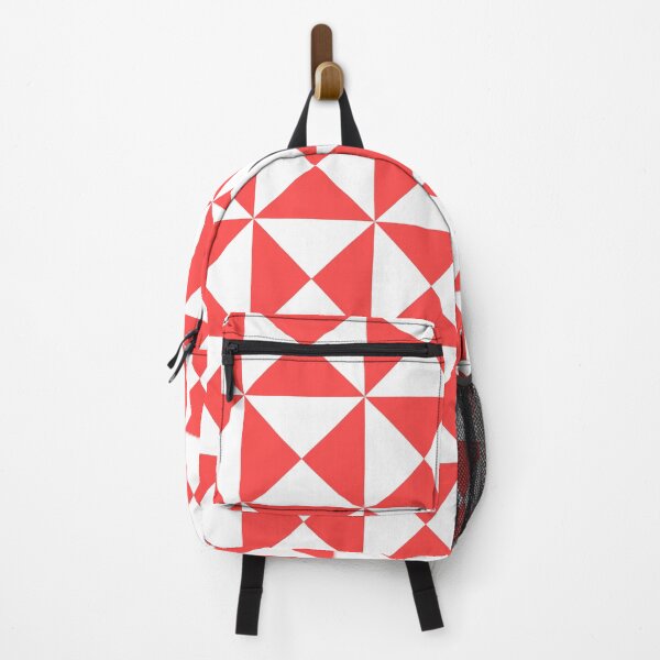 Item preview, white red triangle pattern designed and sold by dreamydesigned.