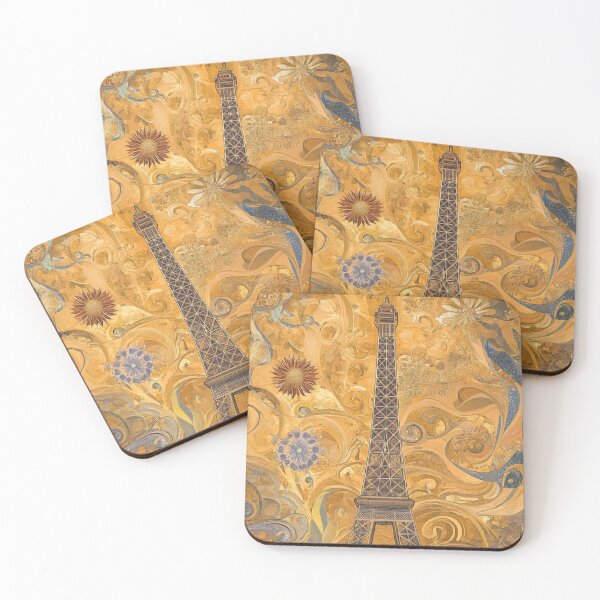 Item preview, Klimt Inspired Eiffel Tower designed and sold by JoyOnYourWall.