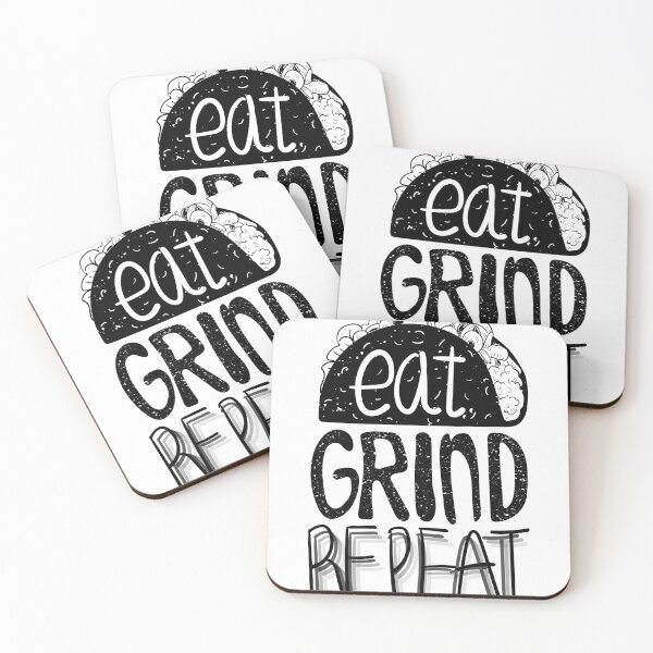 Item preview, Eat Grind Repeat | Taco-Inspired Motivation designed and sold by TurtleDojo.