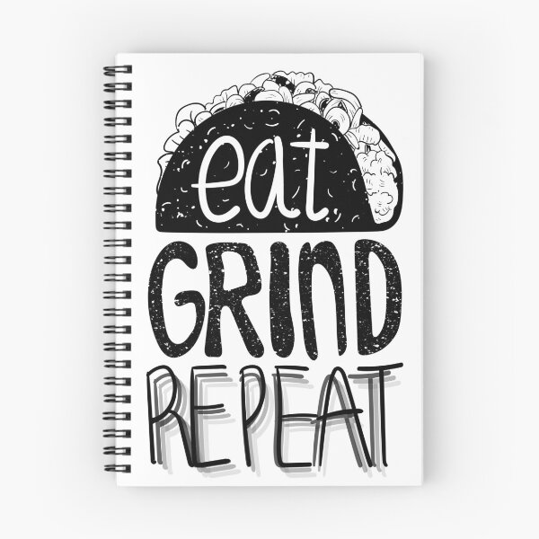 Item preview, Eat Grind Repeat | Taco-Inspired Motivation designed and sold by TurtleDojo.