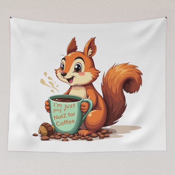 Item preview, Nutty About Coffee, Animal Lovers Gift, Gift for Him, Gift for Her designed and sold by Grang Art Artistic Designs.