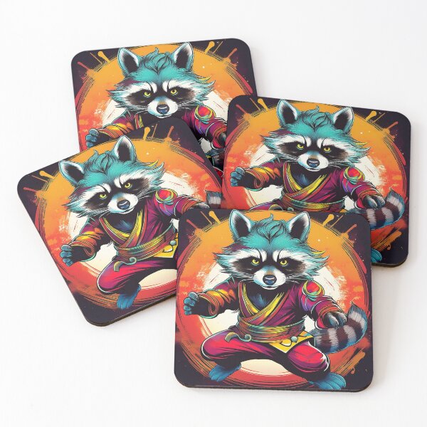 Item preview, Kick Ass Raccoon designed and sold by Boxing Kangaroo Retail Company.