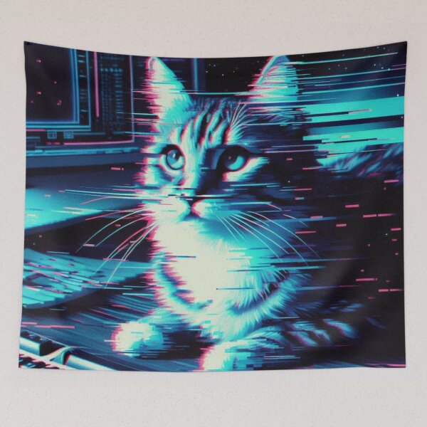 Item preview, Cyber Cat in Digital Motion designed and sold by TheShadow30.
