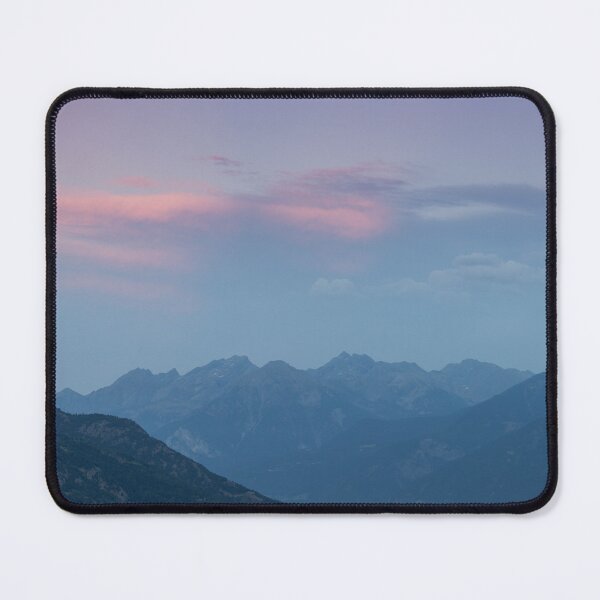 Item preview, Subtle Aosta Valley Sunset: Mountain Silhouettes designed and sold by Imladris01.