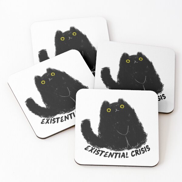 Item preview, Existential crisis - funny cat - cute cat designed and sold by Randomnessy.