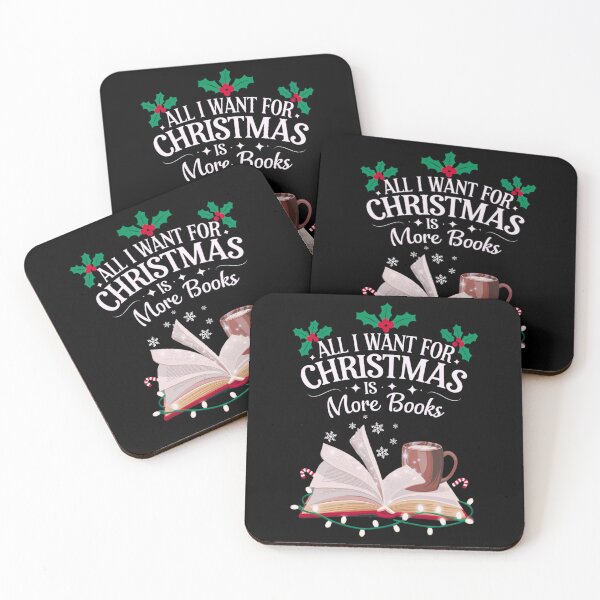Item preview, All I Want for Christmas is More Books - Cozy Reading Design designed and sold by BunBuntheDog-.