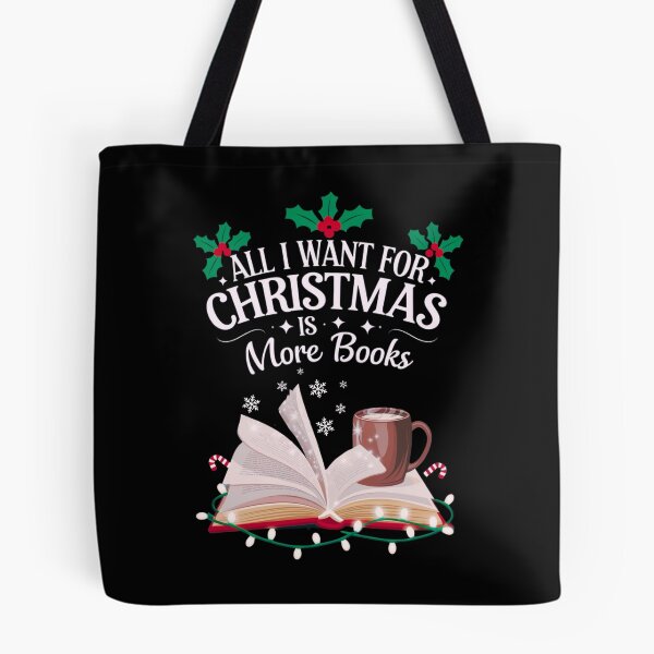 Item preview, All I Want for Christmas is More Books - Cozy Reading Design designed and sold by BunBuntheDog-.