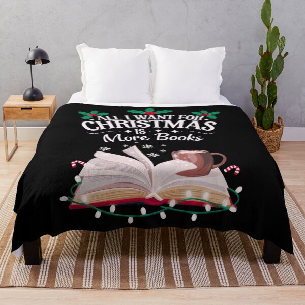 Item preview, All I Want for Christmas is More Books - Cozy Reading Design designed and sold by BunBuntheDog-.
