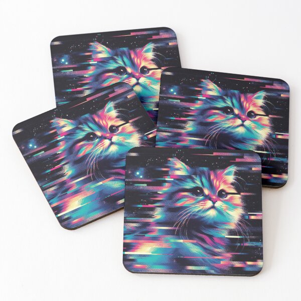 Item preview, Galactic Glitch Cat designed and sold by TheShadow30.