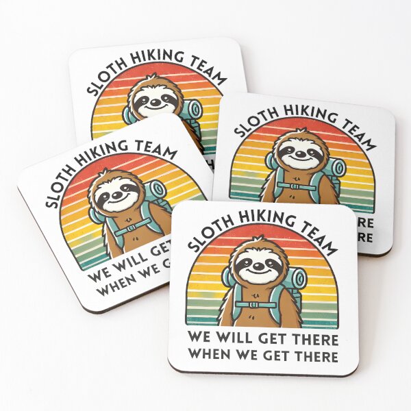 Item preview, Sloth Hiking Team Camping and Walking Lover designed and sold by InkCraftHouse.