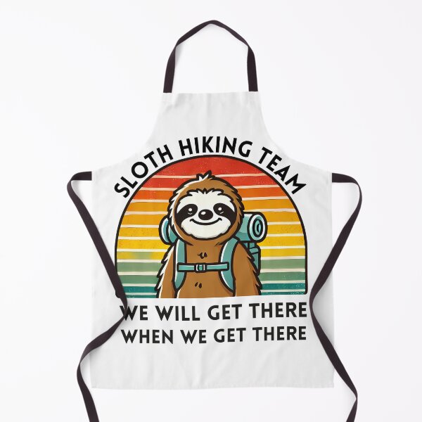 Item preview, Sloth Hiking Team Camping and Walking Lover designed and sold by InkCraftHouse.