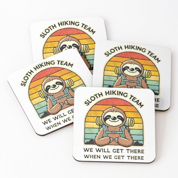 Item preview, Sloth Hiking Team Camping and Walking Lover designed and sold by InkCraftHouse.