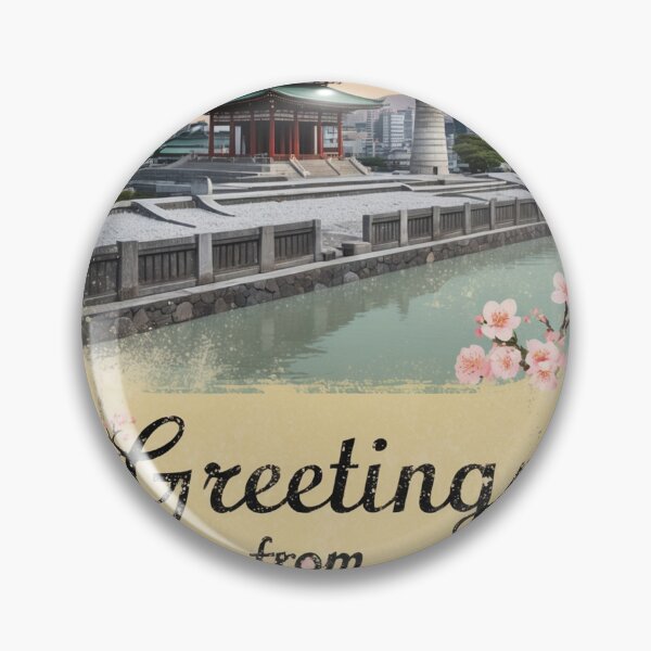 Item preview, Greetings from Sendai Japan Vintage Travel Retro Postcard Design designed and sold by TravelPostcardGems.