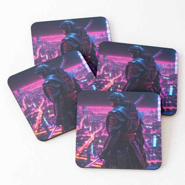 Item preview, Cyberpunk Samurai in Neon City 2 designed and sold by MarkLines.