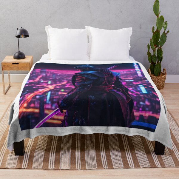 Item preview, Cyberpunk Samurai in Neon City 2 designed and sold by MarkLines.