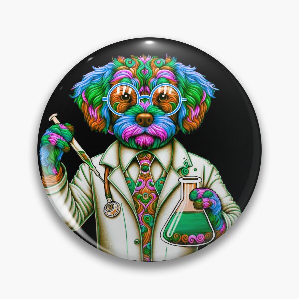 Item preview, Dog in science designed and sold by Osher-BioArt.